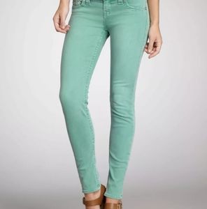 True Religion Brooklyn cropped jeans in Emerald 25